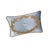 Contemporary Venice Blue Silk Velvet Embroidered Throw Pillow Cover, 12 X 20 For Sale - Image 3 of 8