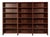 Set of 3 Mid Century Scandinavian Modern Tall Rosewood Bookcases For Sale