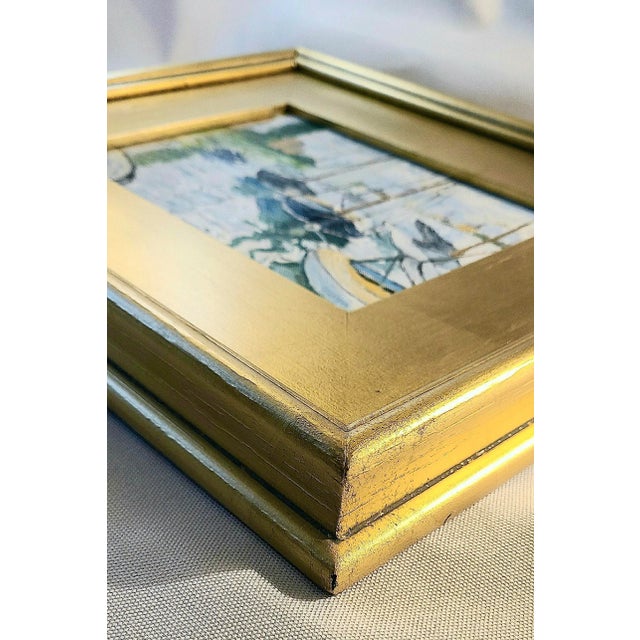 Original Painting ‘Sailboats on the Seine’ For Sale - Image 4 of 8