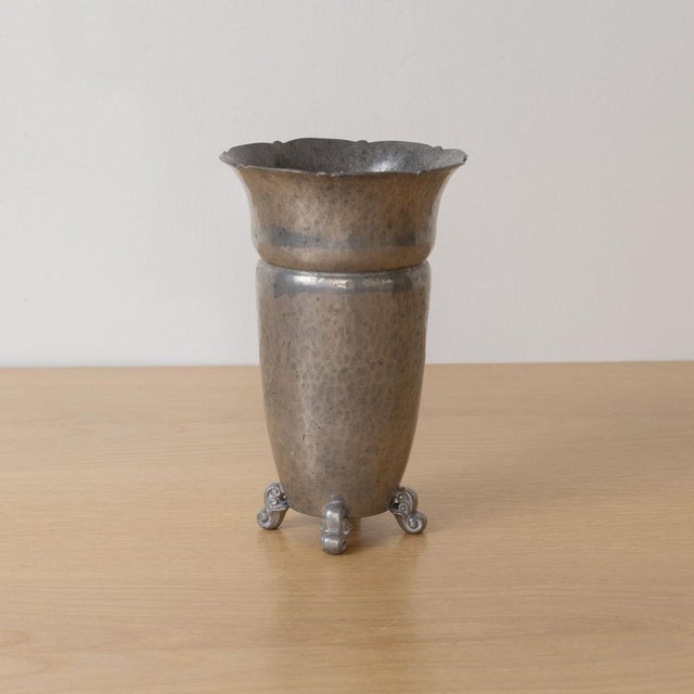 Danish Art Nouveau Pewter Vase for Gerotin, 1920s For Sale - Image 4 of 10