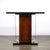 Art Deco Art Deco Machine Age Console Table in Walnut, Lacquer & Banded Nickeled Supports For Sale - Image 3 of 12