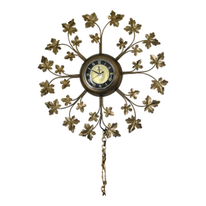 1960s, Mid-Century Modern "Starburst" United Wall Clock