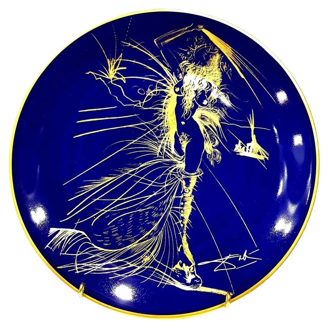 Venus - Limoges Porcelain Blue and Gold 1967 For Sale