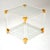 Mid-Century Modern Vintage Glass and Acrylic Coffee Table, 1970s For Sale - Image 3 of 7