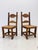 Pair of Mid-Century Mexican Rustic Pine Chairs With Carved Razor Blade Backs and Legs For Sale - Image 9 of 16