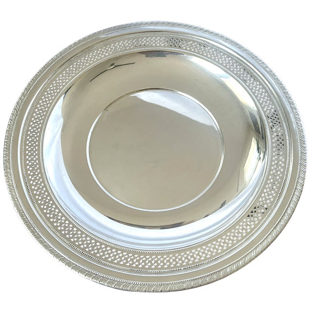 1950s Cartier Sterling Silver Pierced Gallery Tray For Sale - Image 9 of 12