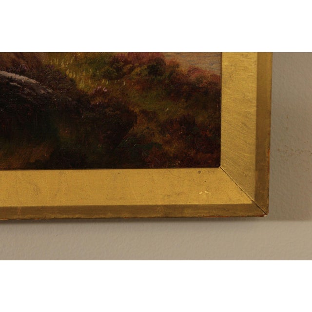 Henry Robinson Hall Landscape Oil Painting, 'Evening in the Highlands' For Sale In Philadelphia - Image 6 of 18