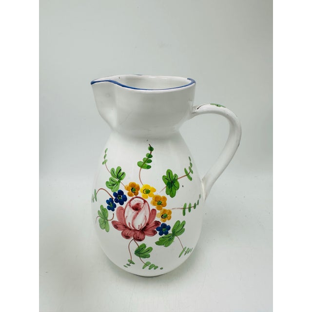 Italian Vintage Italian Ceramic Pitcher For Sale - Image 3 of 6