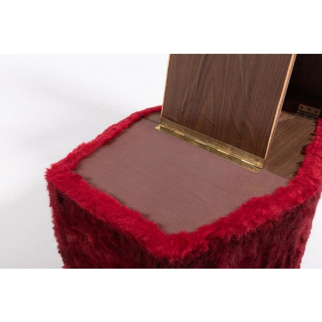 Vintage Italian Teddy Pouf or Stool, 1960s For Sale - Image 10 of 12