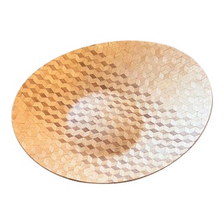 Vintage Ikea Ps "Skal" XXL Bamboo Geometric Marquetry Tray by Nicolas Cortolezzi, 2009 For Sale