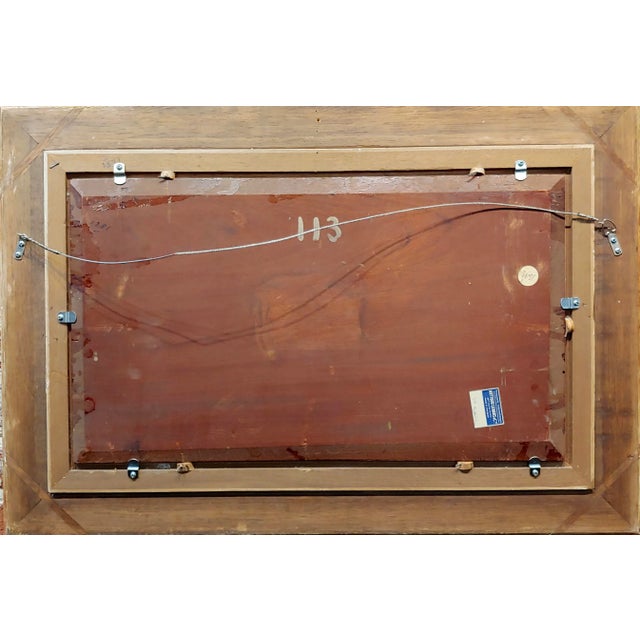 Mario Carl-Rosa-19th Century Picturesque French Town by the River-Oil Painting For Sale - Image 11 of 12