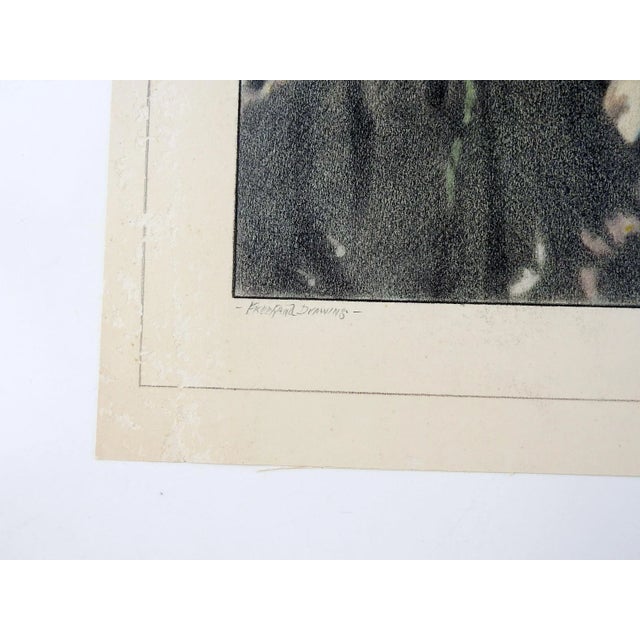 Portraiture Vintage Charles Berkeley Normann Portrait of Geneva Flores Hart Drawing For Sale - Image 3 of 5