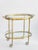 Mid-Century Modern Neoclassical Serving Cart with Glass and Removable Tray, 1960s For Sale - Image 9 of 12