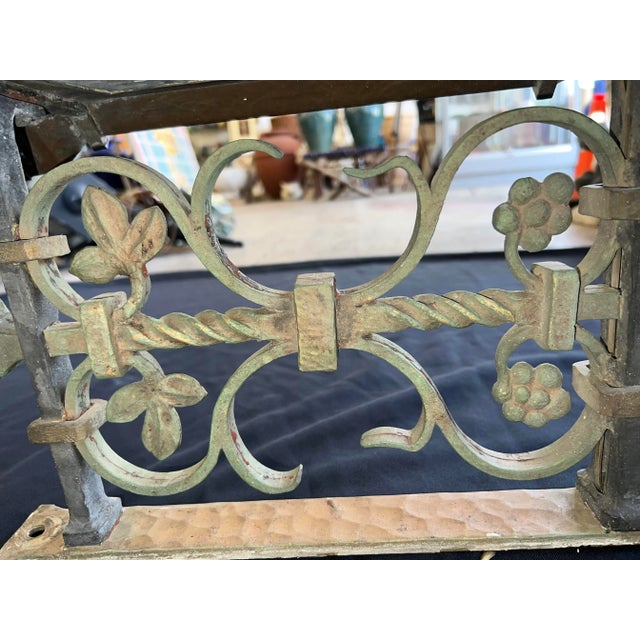 Metal 1920s Spanish/ Gothic Revival Oversized Outdoor Single Sconce For Sale - Image 7 of 12
