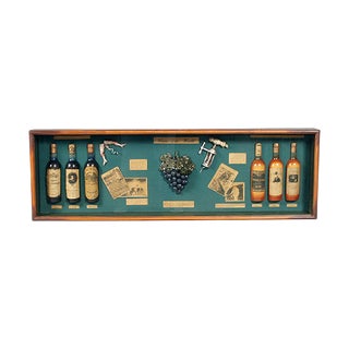 Mid-Century English Portobello Wine Display Case For Sale