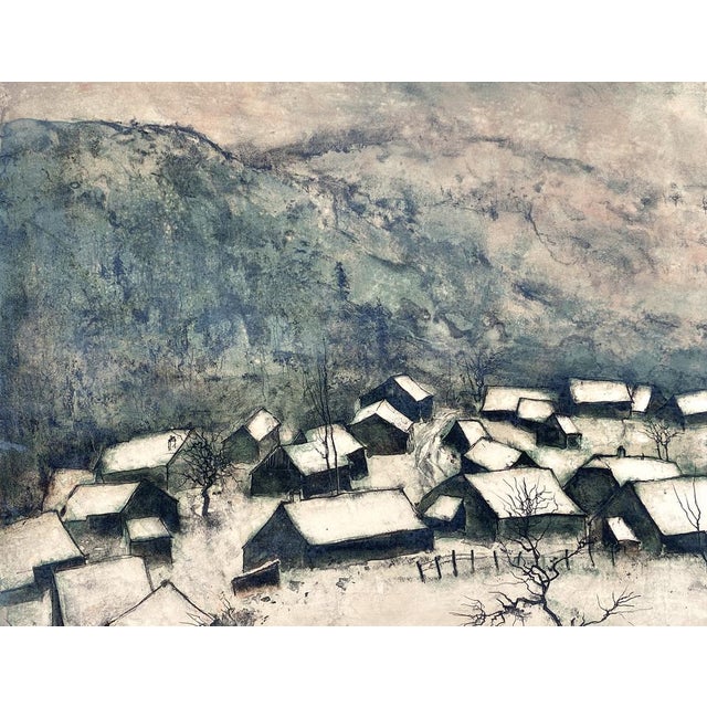 For sale is * a large color lithograph * on paper * by the artist Bernard Gantner (1928-2018) * Gantner was a French...