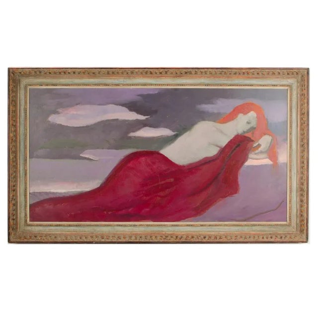 Roman Chatov (Russian-America B. 1900 - D. 1987) "Sleeper" Oil Painting For Sale - Image 13 of 13