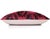 Hand-Knotted Silk Velvet Ikat Lumbar Pillow - 16x24 Crimson & Plum For Sale - Image 4 of 8
