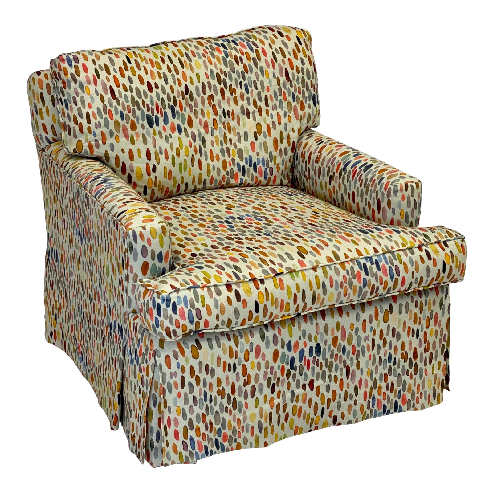 MultiColor Upholstered Club Chair Chairish