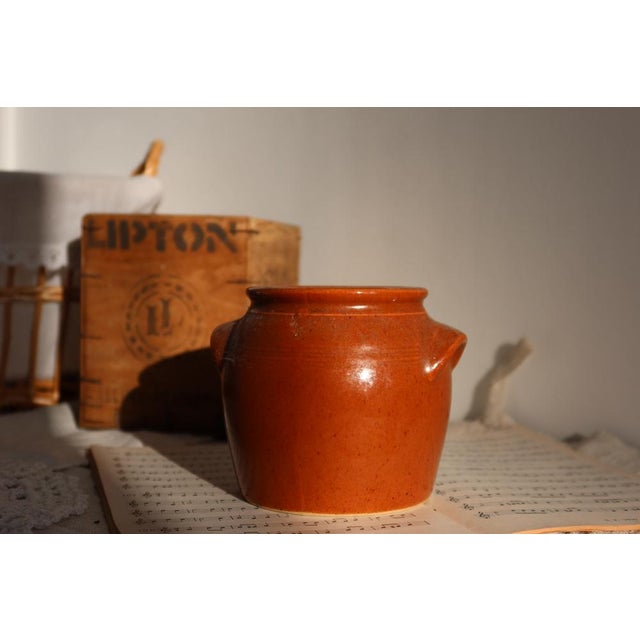 Brown Small Glazed Stoneware Jar, 1970s For Sale - Image 8 of 8