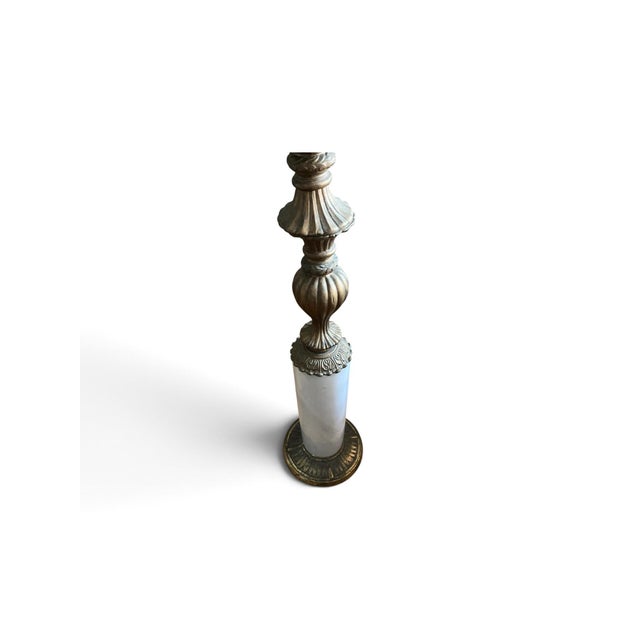 Vintage Hollywood Regency Style End Table Constructed of Marble For Sale - Image 4 of 5