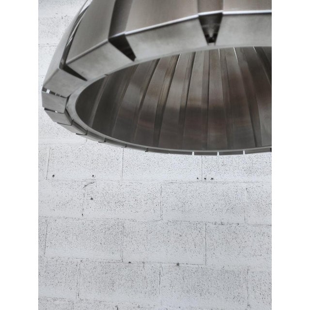 Calotta Pendant Lamp in Stainless Steel by Elio Martinelli for Martinelli Luce, 1970s For Sale - Image 7 of 17