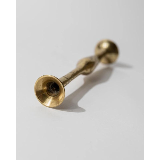 Small Vintage Brass Vase, 1960s For Sale - Image 6 of 12