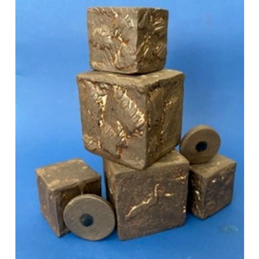Cubism "Cubism Extreme" Artisan Ceramic Black Cubes Set of 5 For Sale - Image 3 of 9