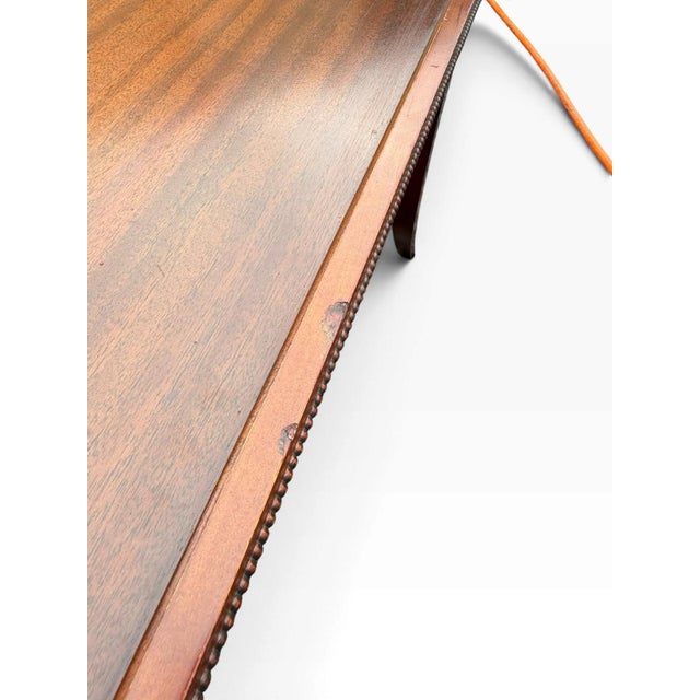 Vintage Red Lion Coffee Table With Curved Legs Solid Wood For Sale In Buffalo - Image 6 of 11