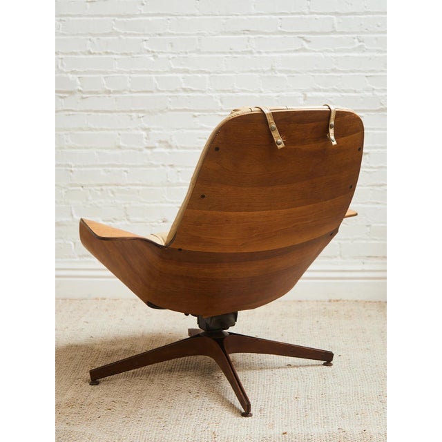 Mid 20th Century Styled After George Mulhauser Mr. Chair and Ottoman For Sale - Image 5 of 12