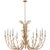 Julie Neill for Visual Comfort Signature Silva Grande Chandelier in Antique Gold Leaf For Sale