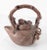 Vintage Chinese Yixing Zisha Clay Peach Teapot For Sale - Image 13 of 13