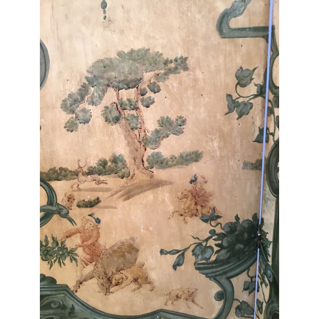 19th Century European Hand Painted Dressing Screen For Sale - Image 9 of 13