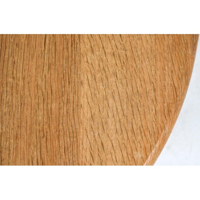 Wood 1970s Vintage Danish Oval Oak Dining Table in the Manner of Henning Kjærnulf For Sale - Image 7 of 9