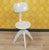 Vintage White Lacquered Height-Adjustable Architect's Workshop Swivel Chair from Krenzer, 1940s For Sale - Image 10 of 10