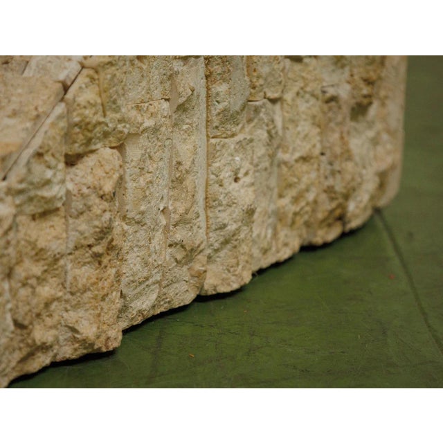 1980s Postmodern Tessellated Mactan Stone Coffee Table For Sale In Los Angeles - Image 6 of 9