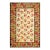 1900s Ivory Brown Foliate Antique American Hooked Rug 6' 0'' X 8' 10'' Handknotted Wool Carpet For Sale