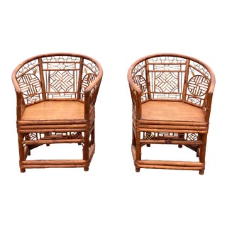 Vintage, Brighton Pavilion Bamboo Chairs, a Pair For Sale