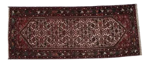 1950s Vintage Hamadan Runner - 2'8" X 6'8"