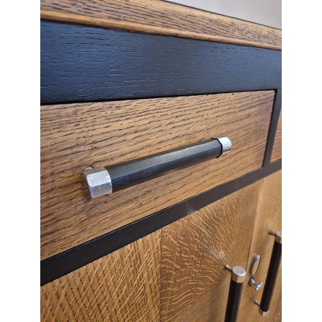 Art Deco Oak Sideboard, 1930s For Sale - Image 16 of 18