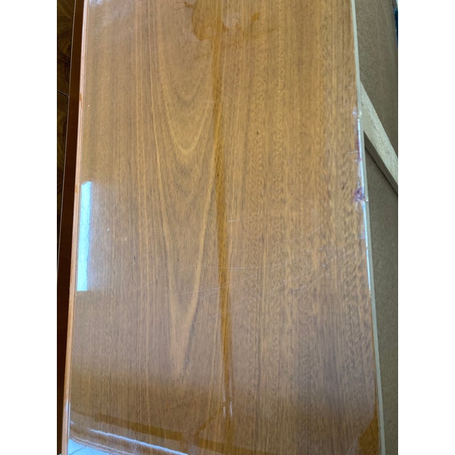 Wood Vintage 1980s Deco Revival Alf Italia Mahogany Burl Wood & Black Lacquer 4-Piece Bedroom Set - Eastern King For Sale - Image 7 of 17