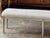 Traditional Mid 20th Century Louis XVI Painted Bench With Embroidered Linen Seat For Sale - Image 3 of 8