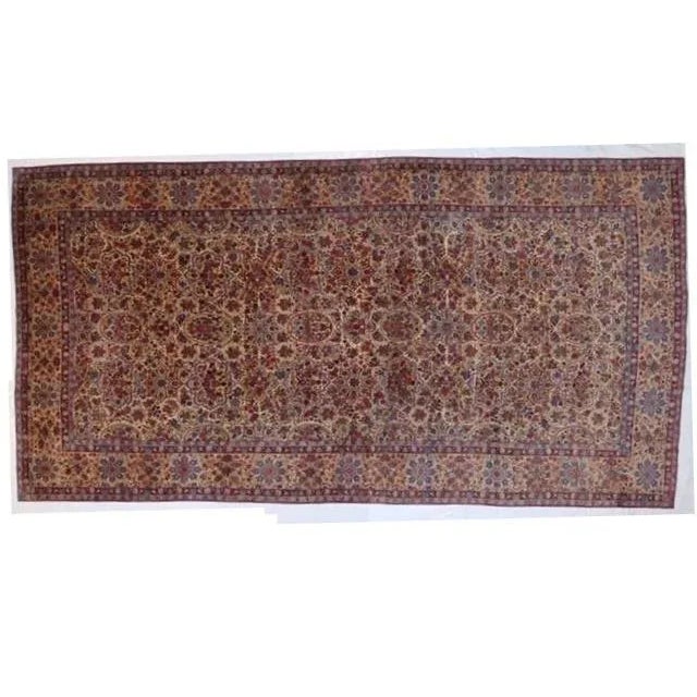 1900s Antique Persian Palace Lavar Kerman Rug For Sale - Image 13 of 13