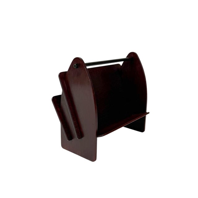 Art Deco Amsterdamse School Magazine Rack from Paul Bromberg, 1920s For Sale - Image 10 of 12