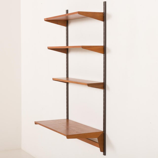 Minimalist Shelving Unit with Desk by Kai Kristiansen for FM Møbler, 1960s For Sale - Image 6 of 13