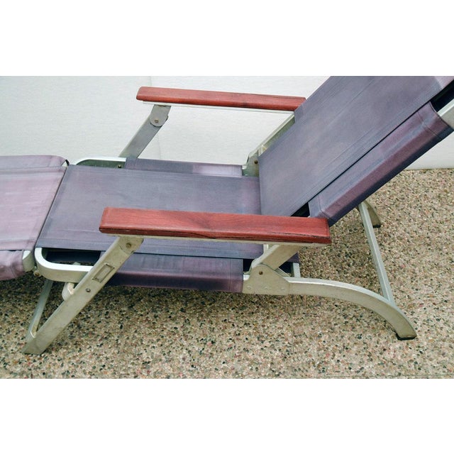 Blue Deck Chair from Transatlantico Michelangelo, 1960s For Sale - Image 8 of 15