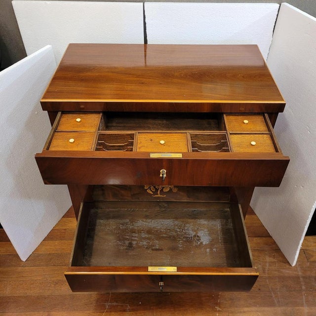 Biedermeier Chest of Drawers in Mahogany, Germany, 1840s For Sale - Image 11 of 18