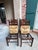 Vintage English Dining Chairs Set 6 Oak Ladder Back Rush Seat Woven For Sale - Image 17 of 18