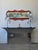 Postmodern 1980s Sally Sirkin Lewis Style Steel & Granite Console Table For Sale - Image 3 of 14