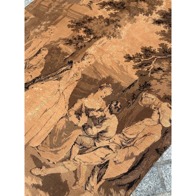Antique French Aubusson Jacquard Tapestry Panel, 1920s For Sale - Image 18 of 18